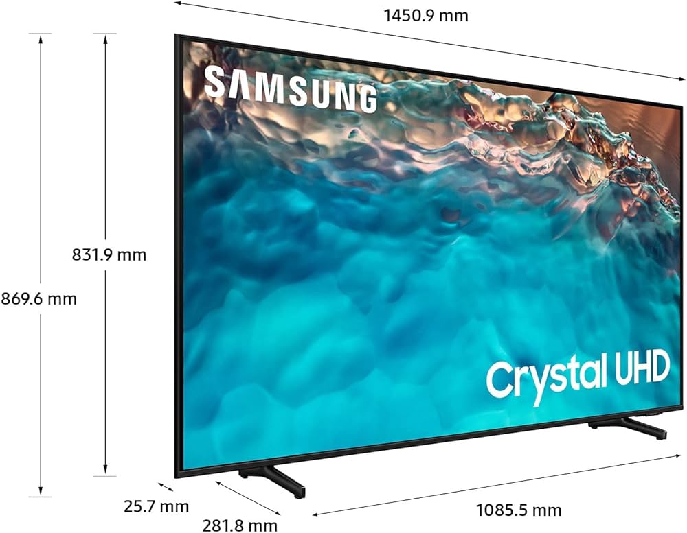 Samsung Smart TV 65 inch CU8000 Crystal UHD 4K