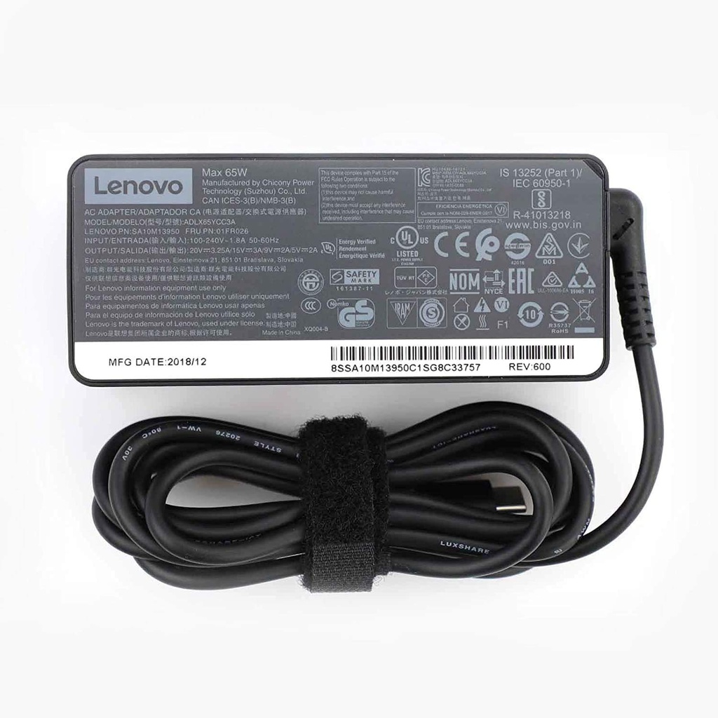 Lenovo 65W AC Power Adapter/Laptop charger Type-C