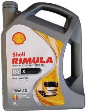 Shell Rimula R4 15W-40 API CI4 Plus Heavy Duty Diesel Engine Oil (5L)