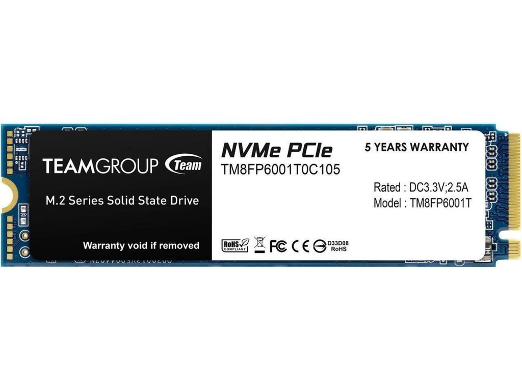 TEAMGROUP NVMe PCIe M.2 2280 SSD 1TB