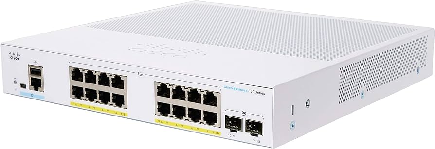 Cisco Business CBS350-16P-2G Managed Switch 16 Port GE PoE