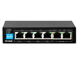 Switch D-Link 6 Port PoE DES-F1006P-E